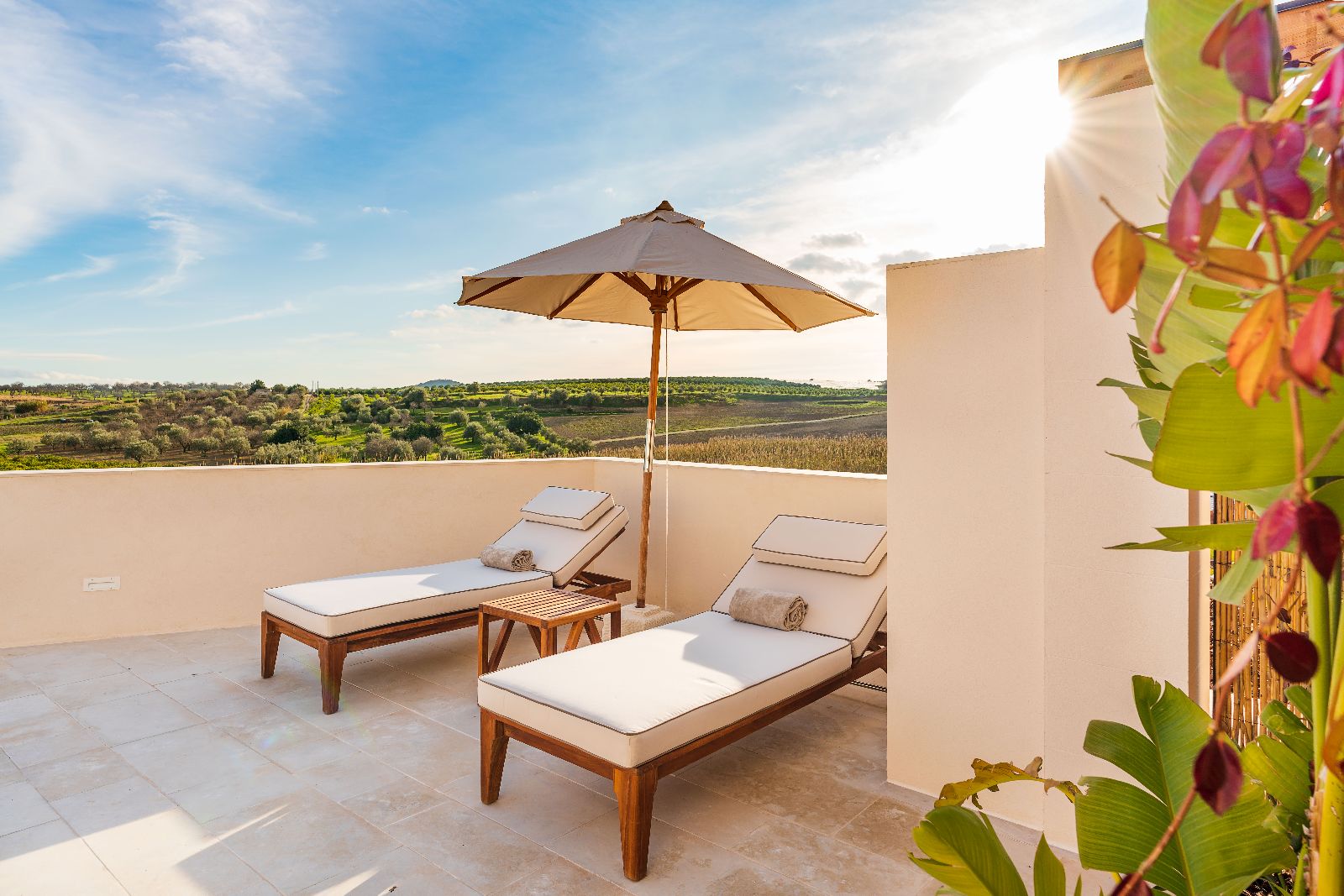 Views from private terrace at Il San Corrado di Noto Sicily