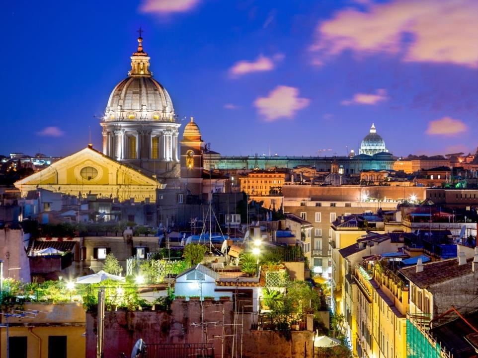 Rooftop view from Inn at Spanish Steps