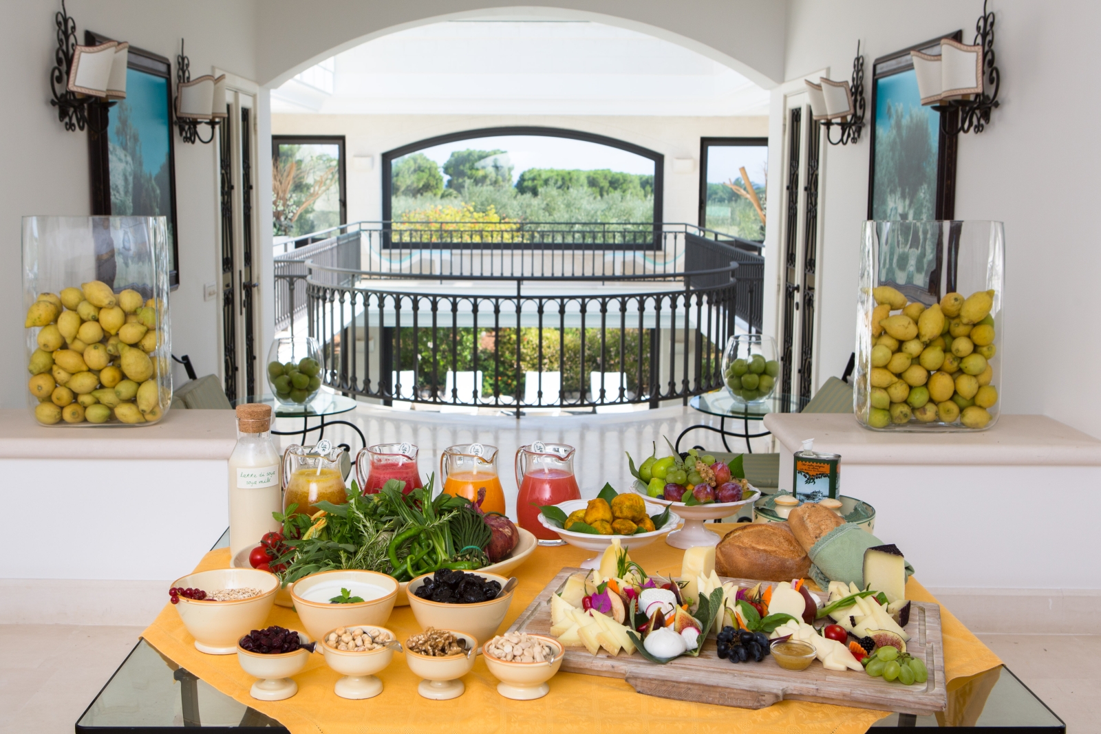Food at Masseria San Domenico in Italy