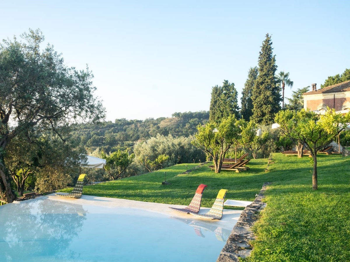 Pool and view at Monaci delle Terre Nere