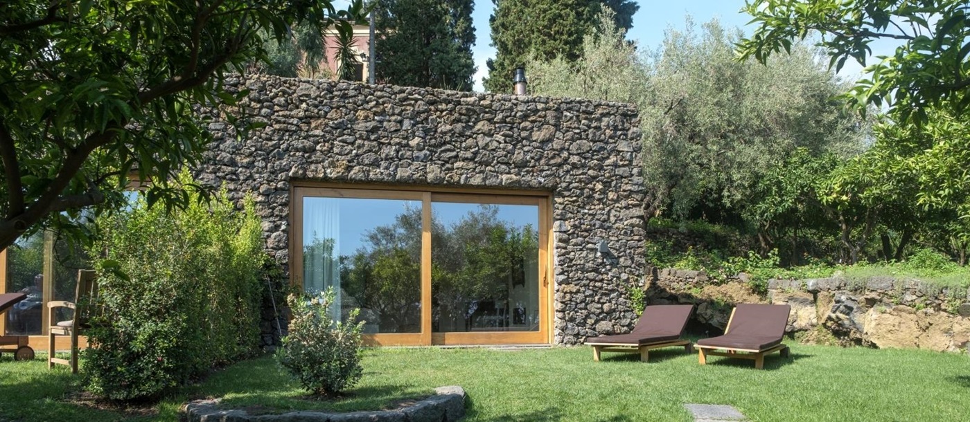 Suite garden at Monaci delle Terre Nere