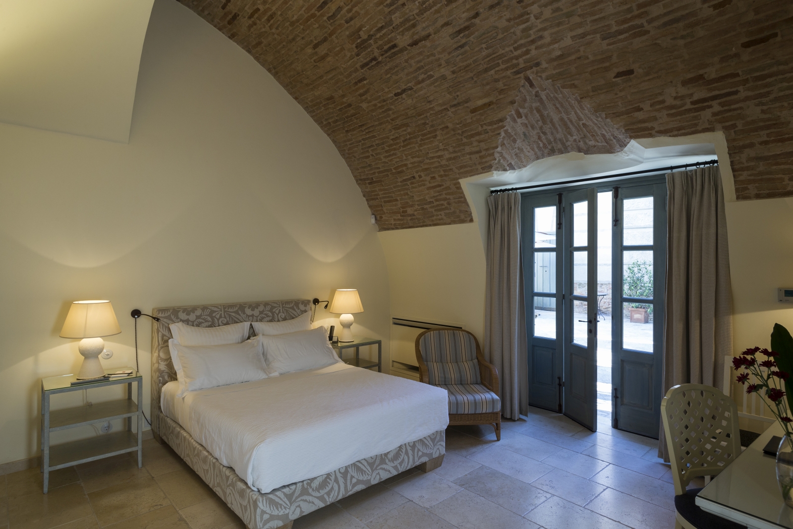 Garden room at Palazzo Margherta in Bernalda Italy