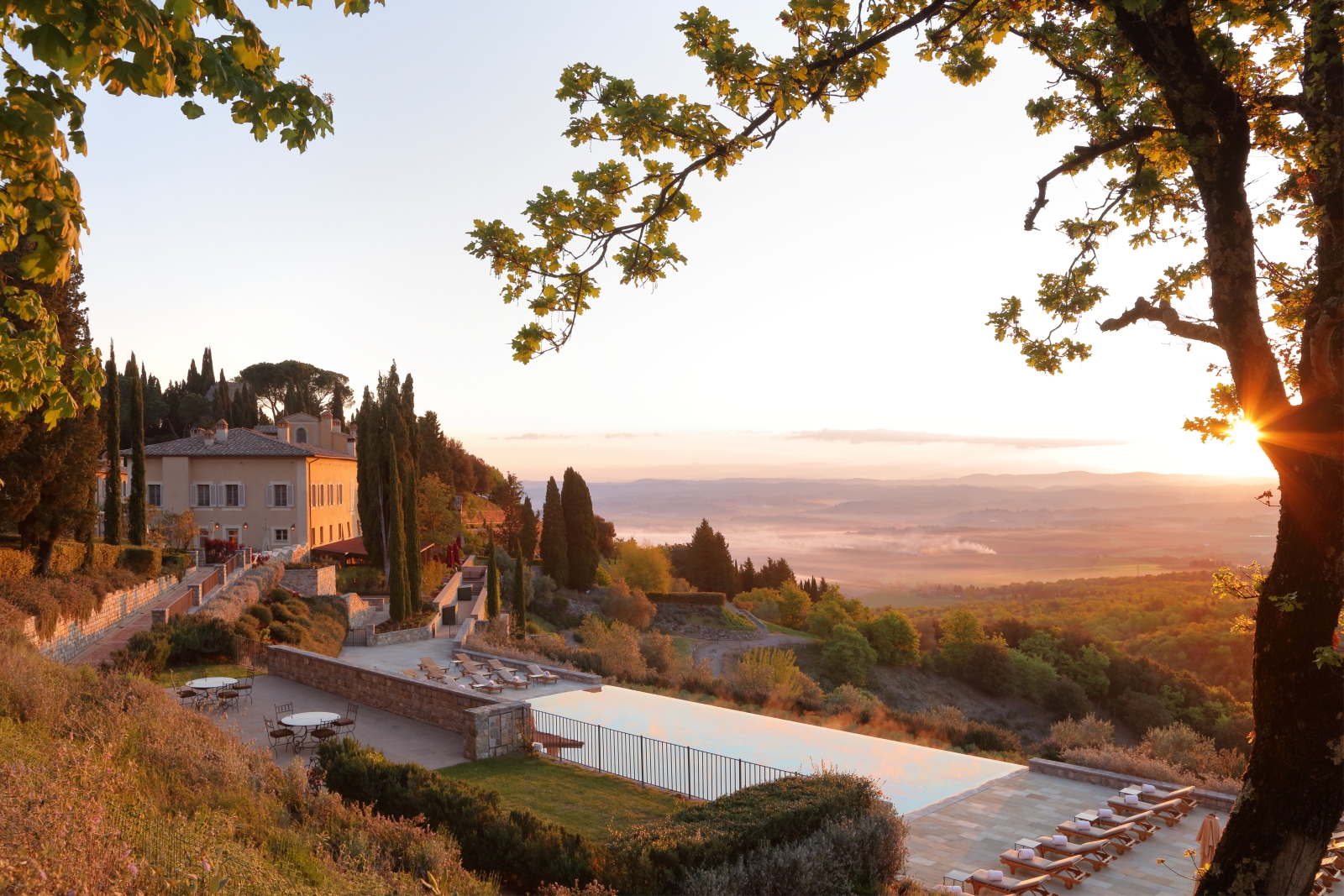 Sunrise at Castiglion del Bosco