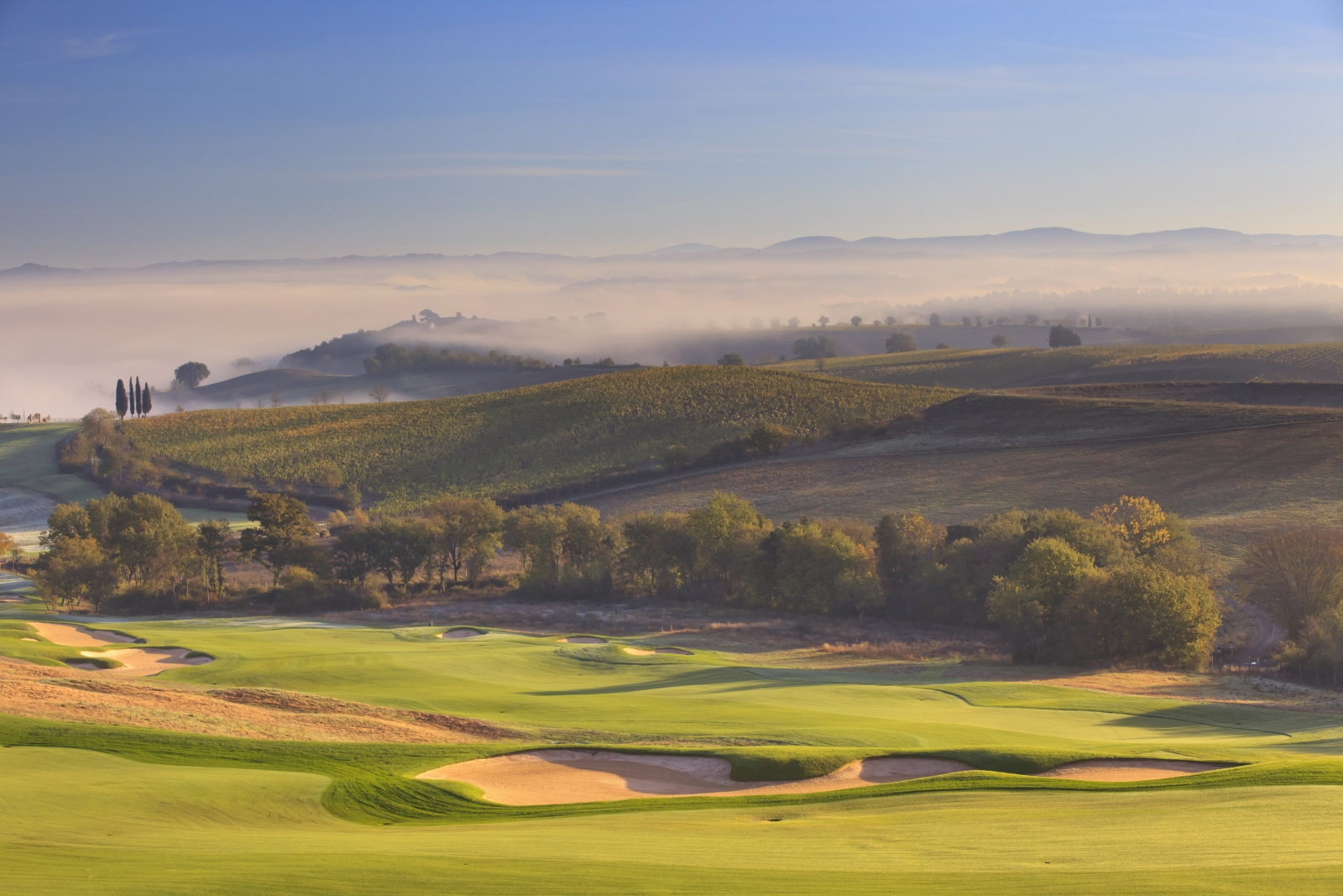 Golf course at at Castiglion del Bosco
