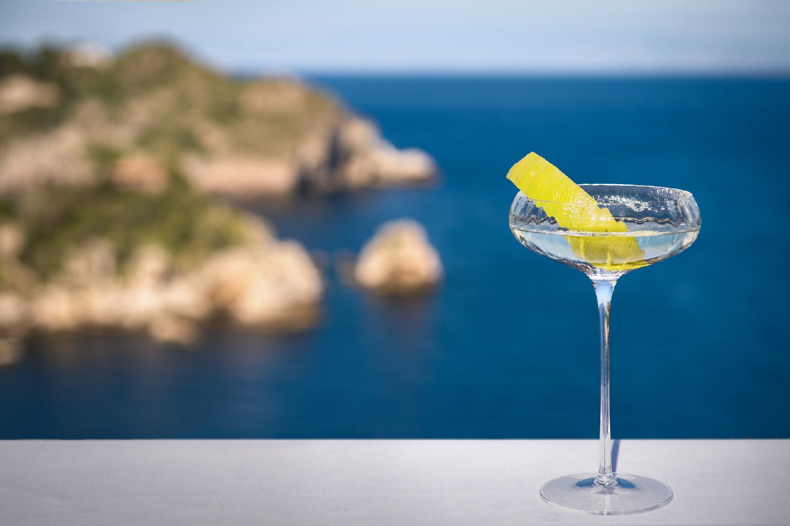 Sea views from the bar at Four Seasons San Domenico Palace Taormina Sicily