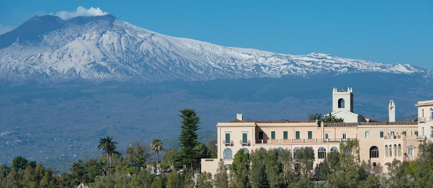 Mount Etna and the Four Seasons San Domenico Palace Taormina Sicily