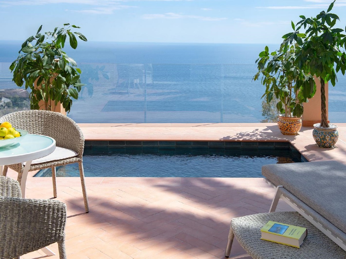 Suite with plunge pool at Four Seasons San Domenico Palace Taormina Sicily