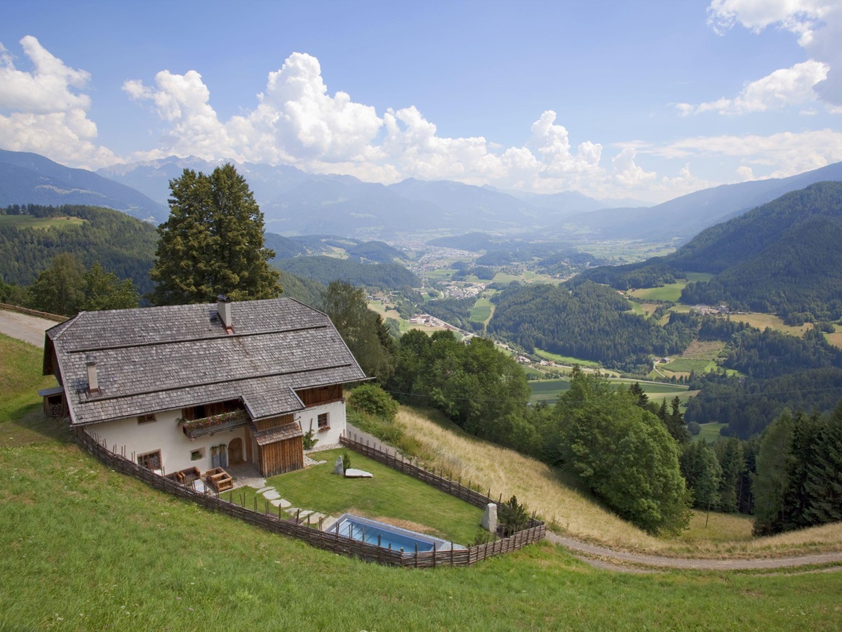 Panorama from San Lorenzo Mountain Lodge, Italy