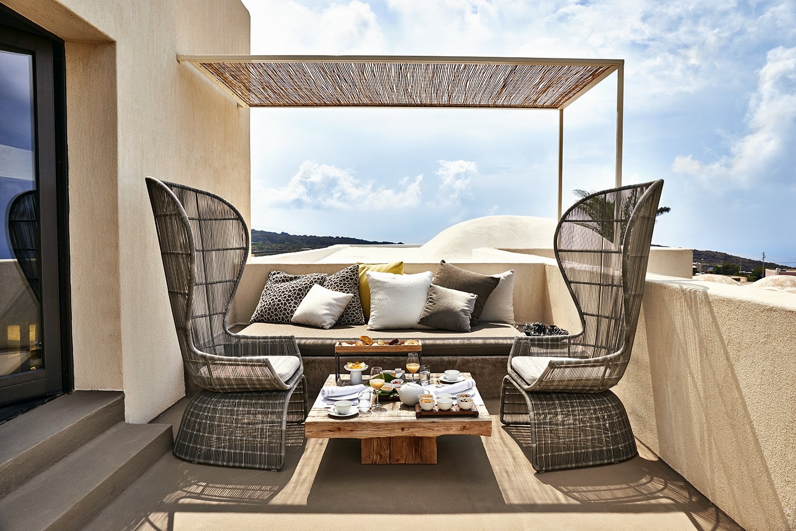 Terrace at Sikelia Sicily Italy