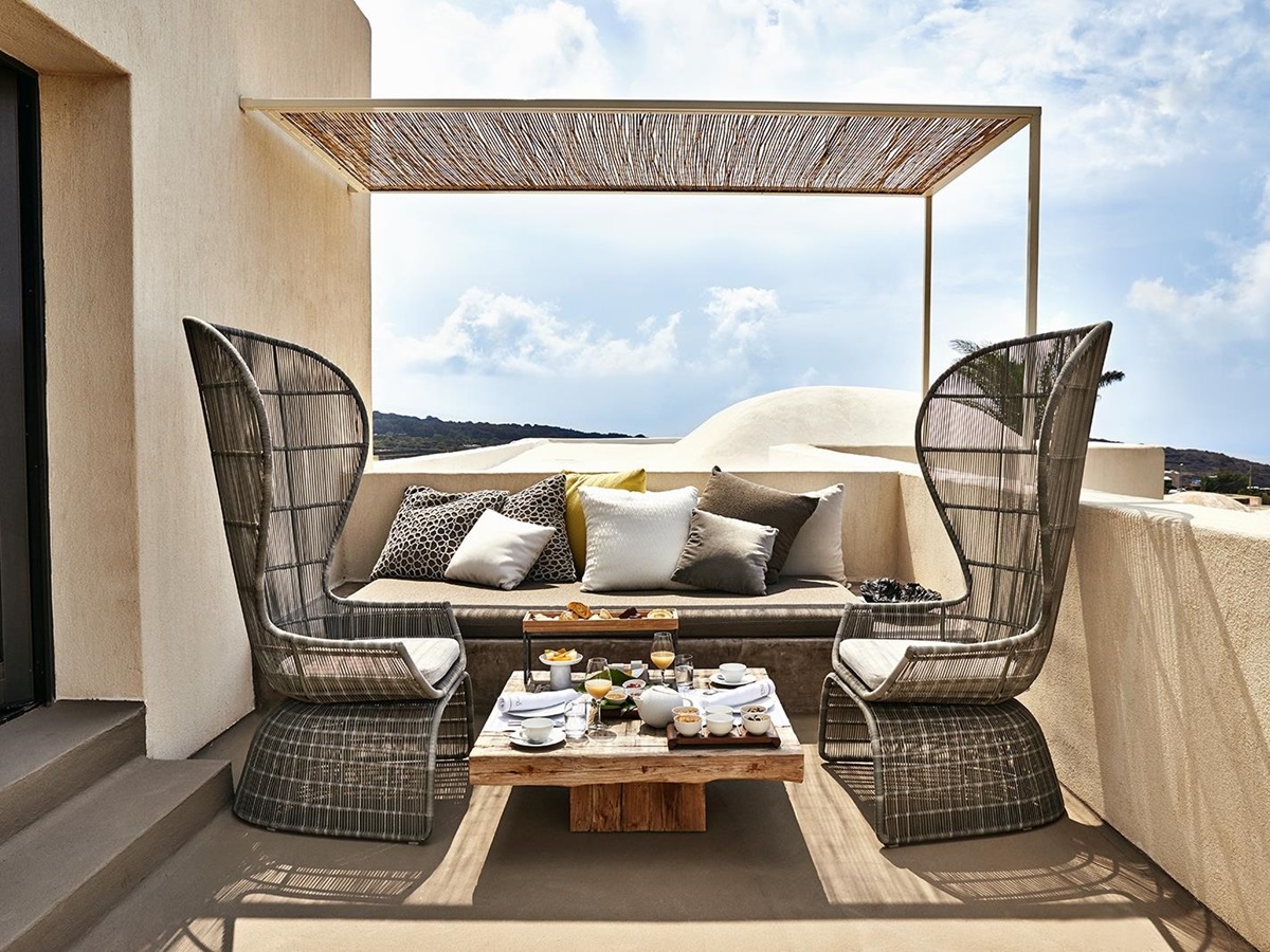 Terrace at Sikelia Sicily Italy