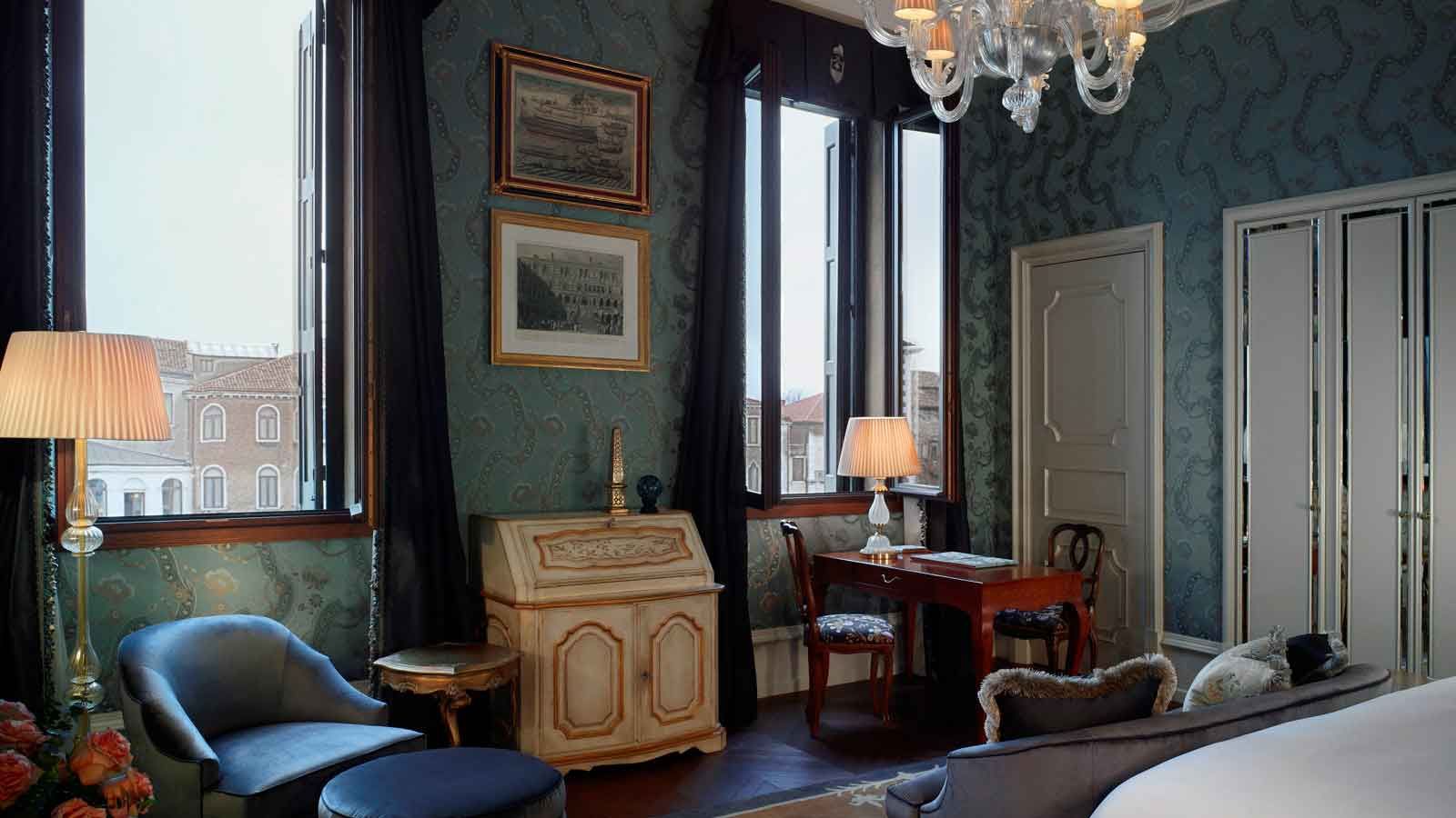 Grand canal view suite at The Gritti Palace in Venice