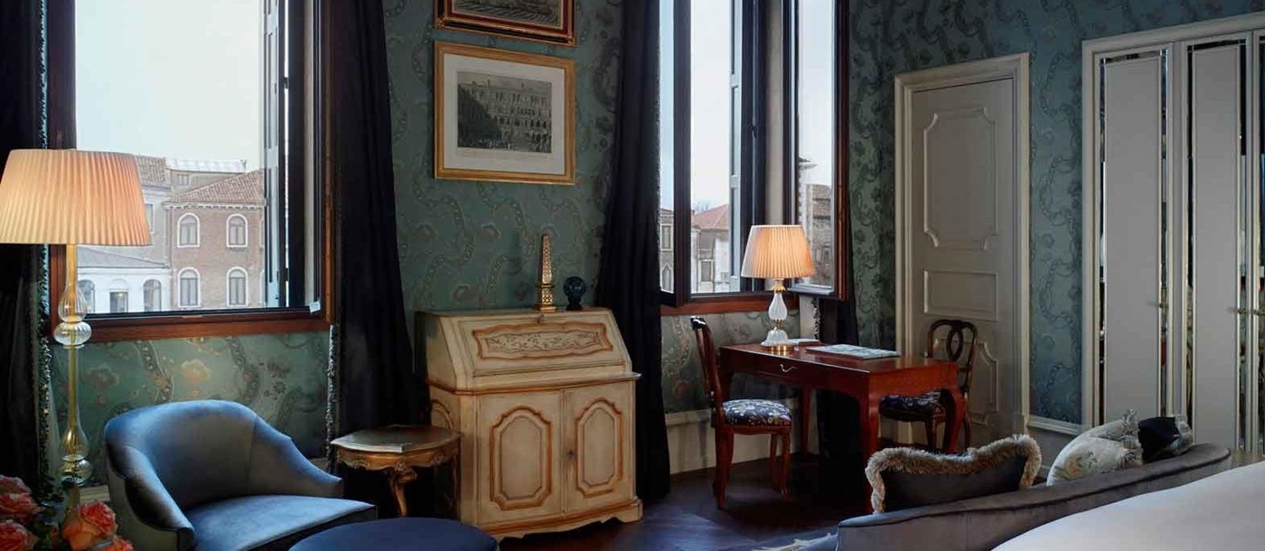 Grand canal view suite at The Gritti Palace in Venice