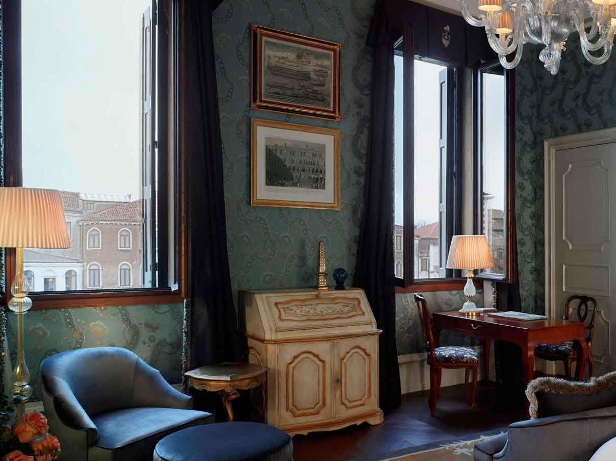 Grand canal view suite at The Gritti Palace in Venice