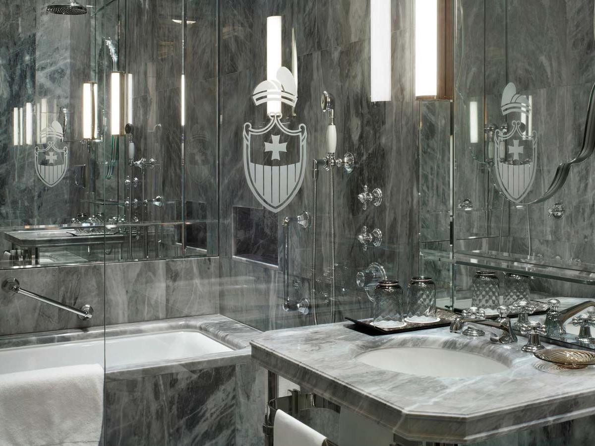 Guest bathroom sinks at The Gritti Palace in Venice
