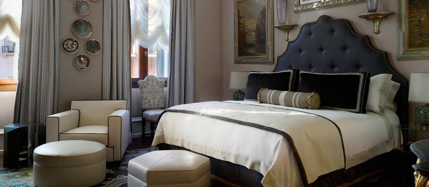 The Peggy Guggenheim Suite bedroom at The Gritti Palace in Venice