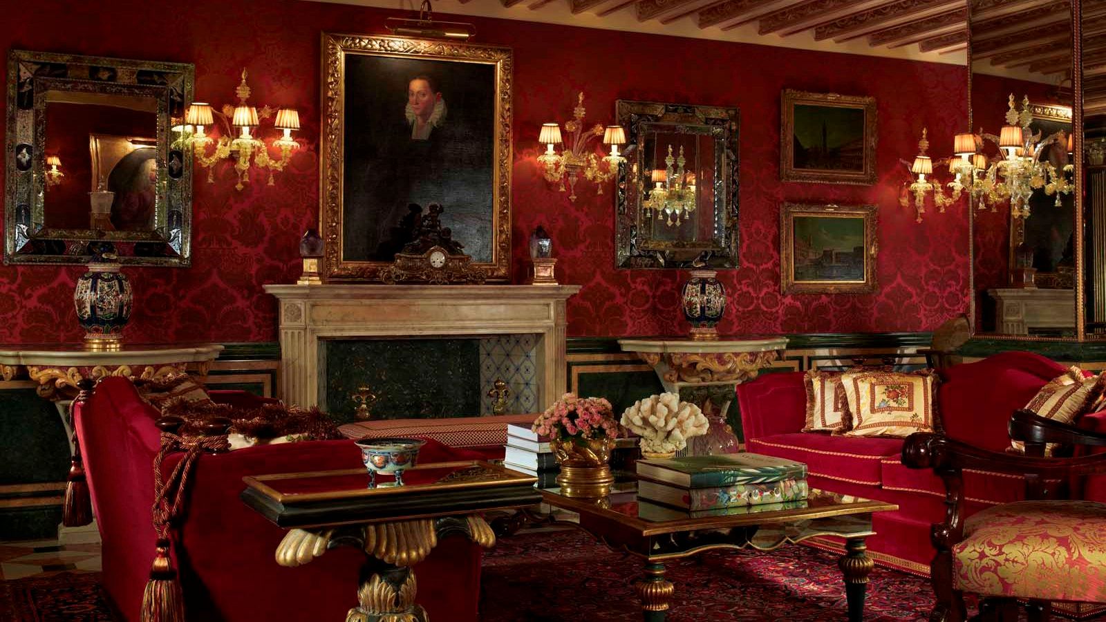 The explorer library at The Gritti Palace in Venice