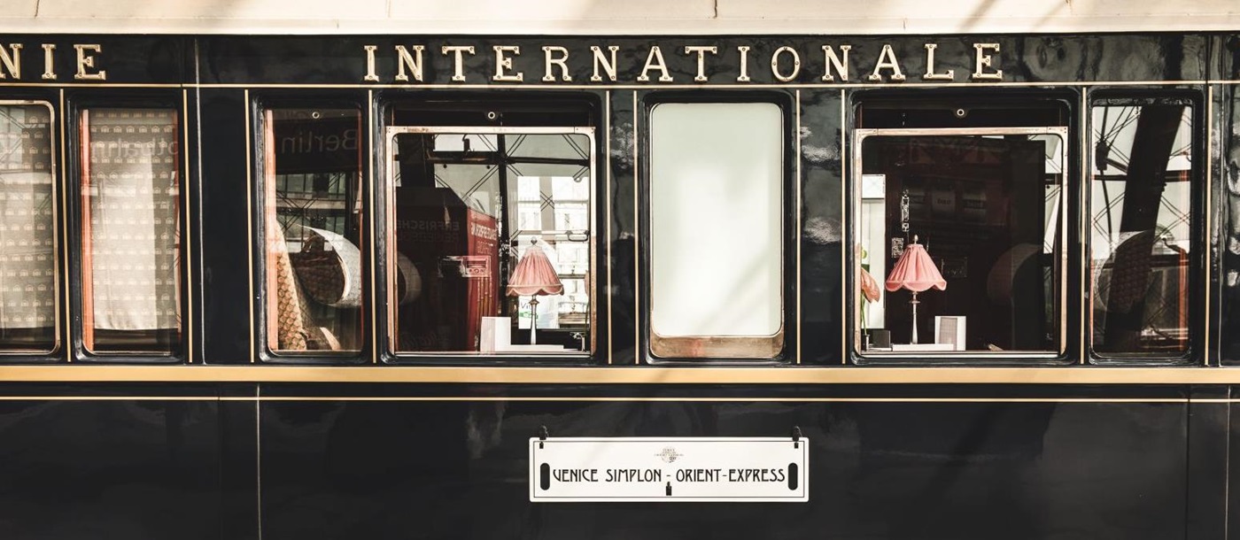 A carriage of the Venice Simplon Orient Express train