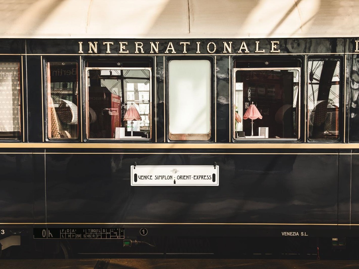 A carriage of the Venice Simplon Orient Express train