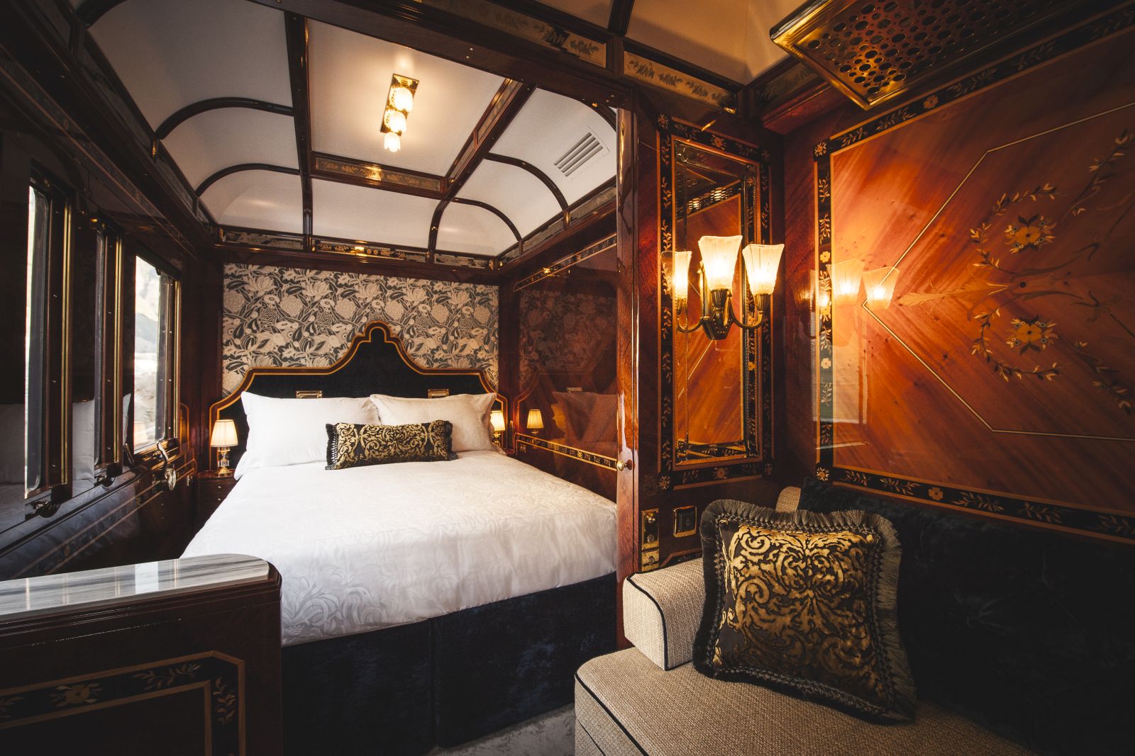 A Grand Suite on board the Venice Simplon Orient Express train