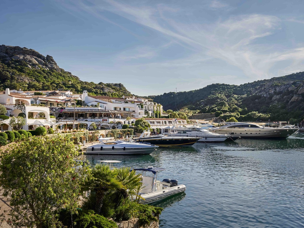 harbour at grand hotel poltu quatu in italy