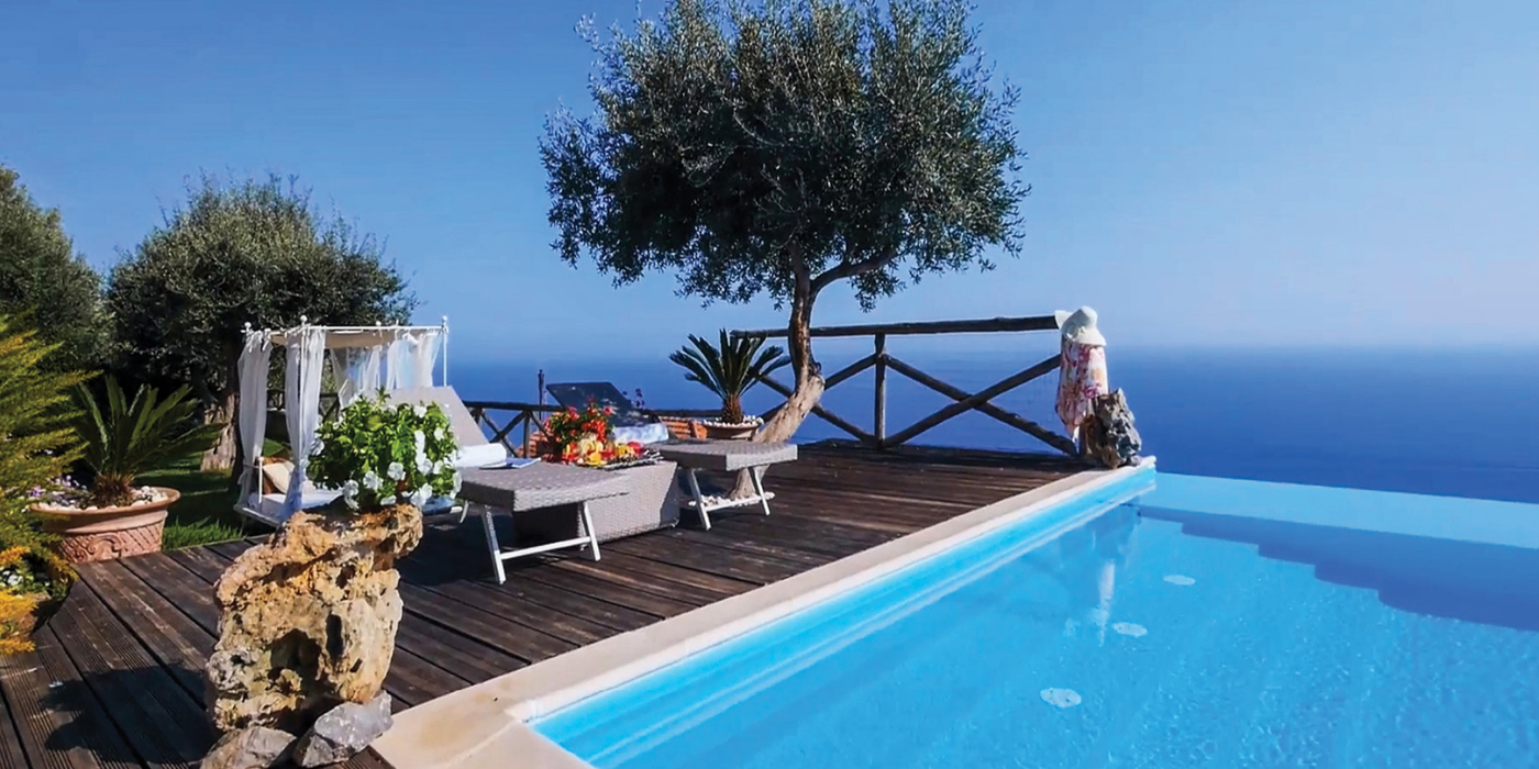 The pool at Il Maniero, Amalfi Coast