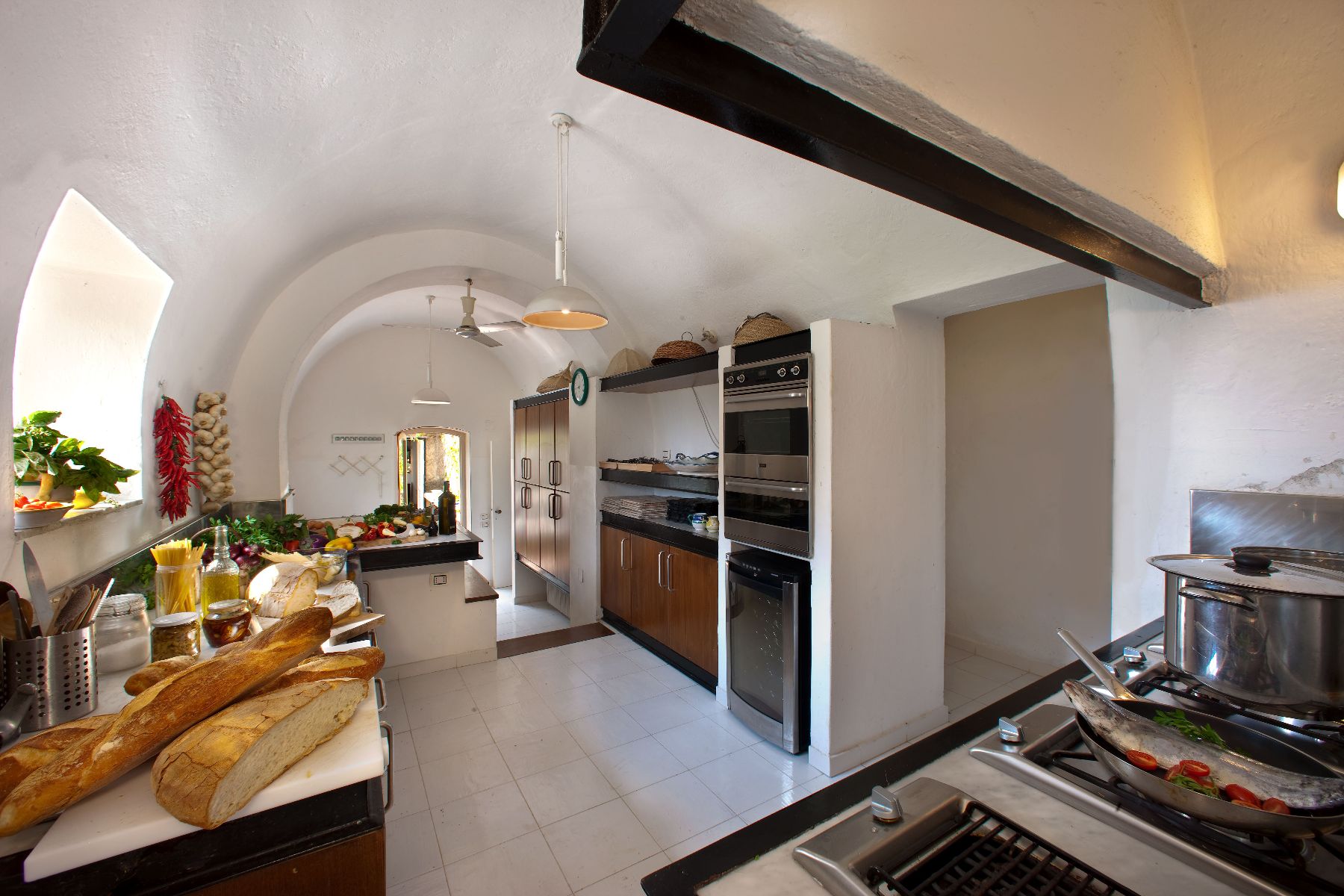 Kitchen at Il Marinaio in Amalfi Coast, Italy