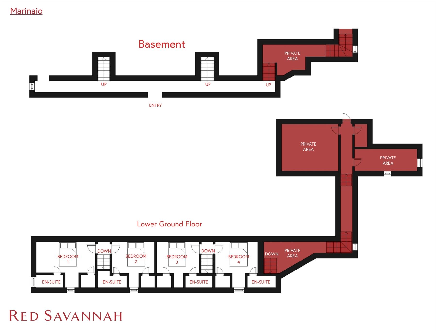 Il Marinaio basement floorplan