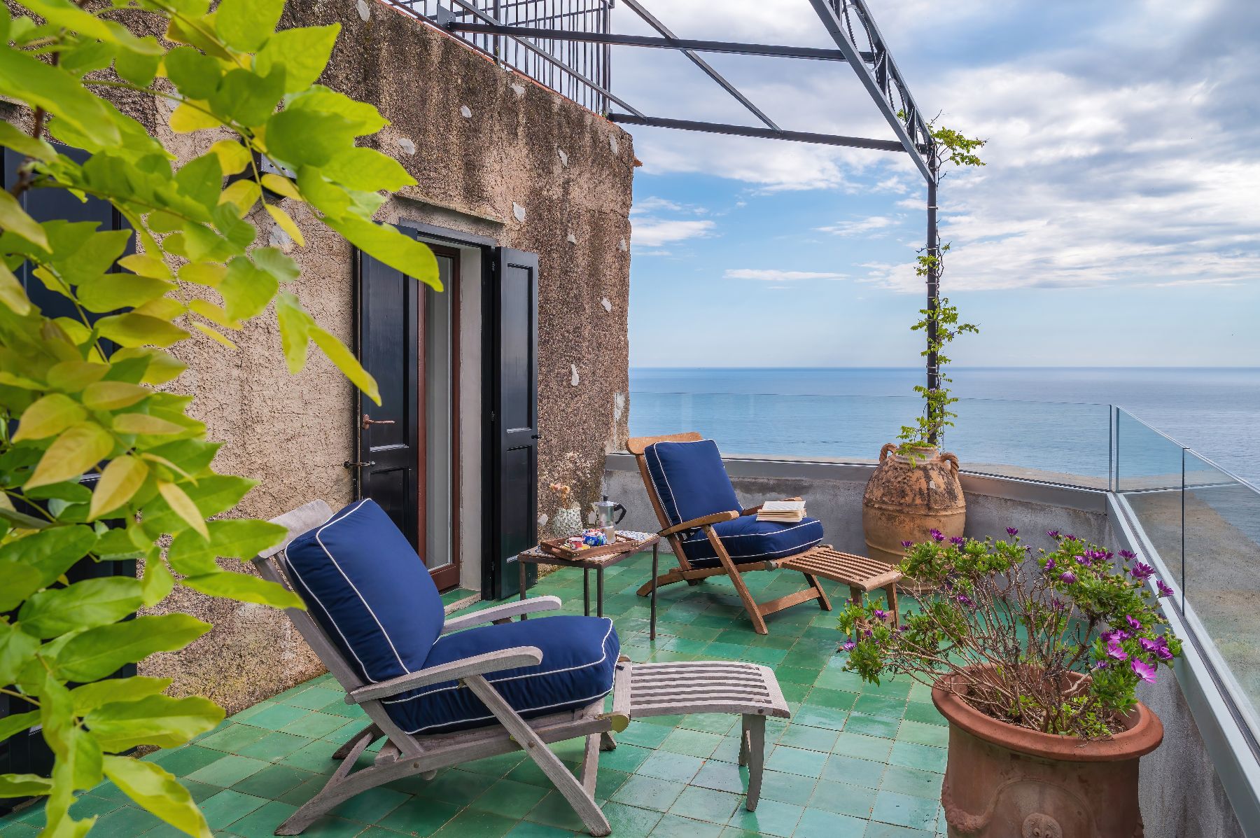 Balcony at Villa Maiori in the Amalfi Coast, Italy
