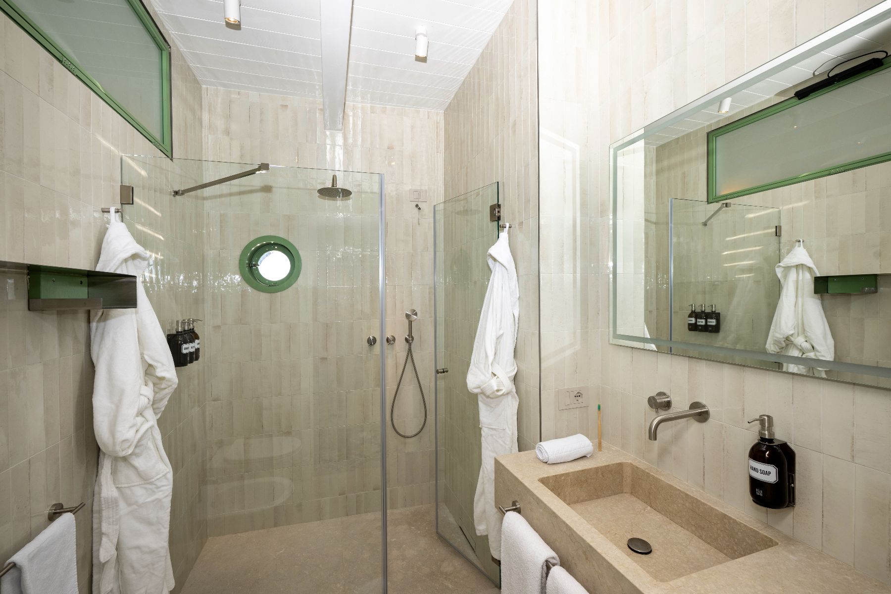 Bathroom at Isca Private Island in Amalfi, Italy