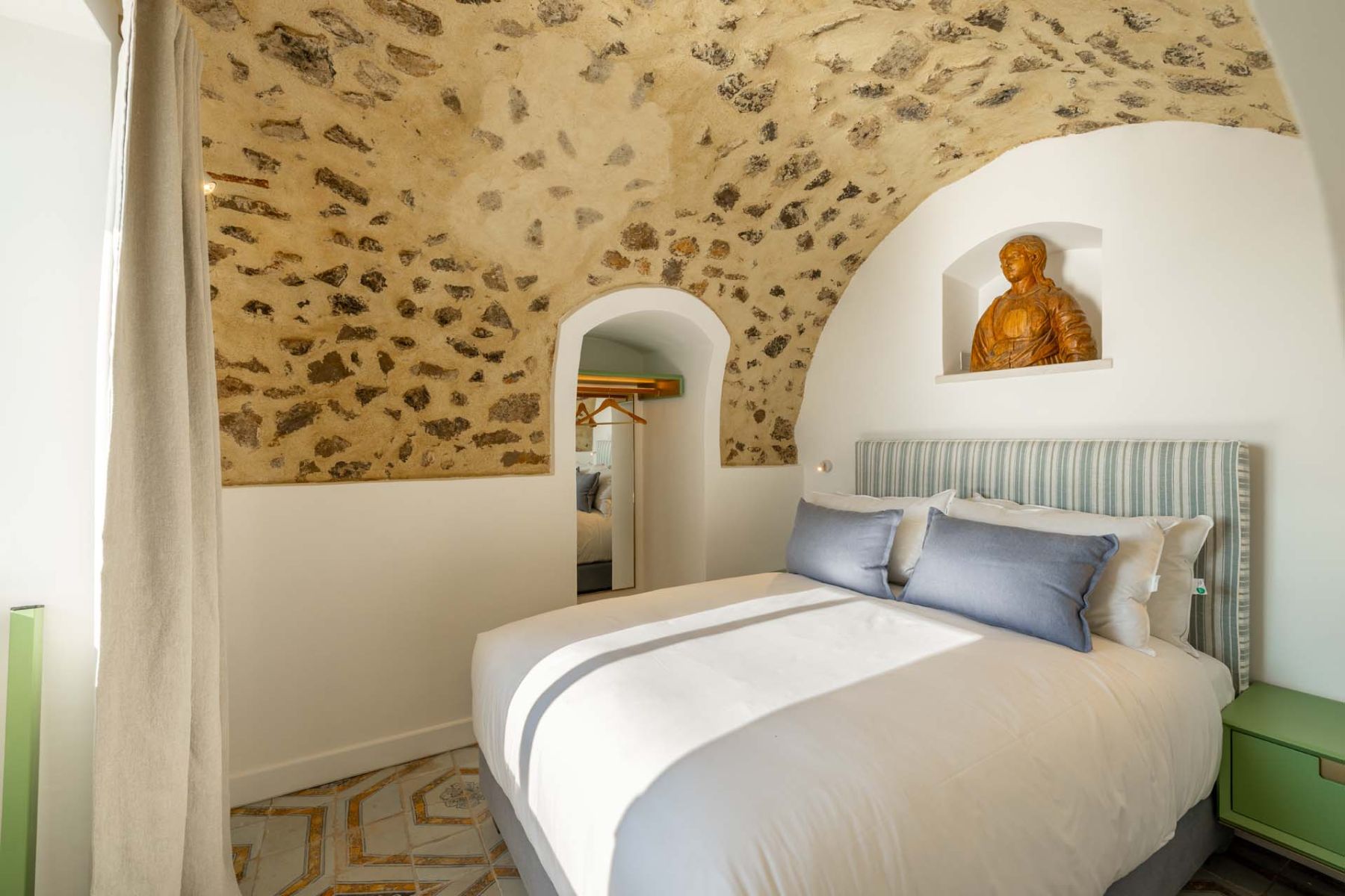 Bedroom at Isca Private Island in Amalfi, Italy