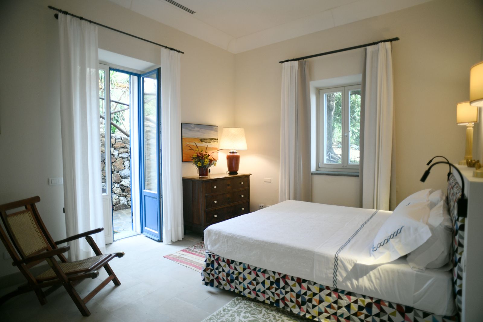 Bedroom at La Gallina in Amalfi