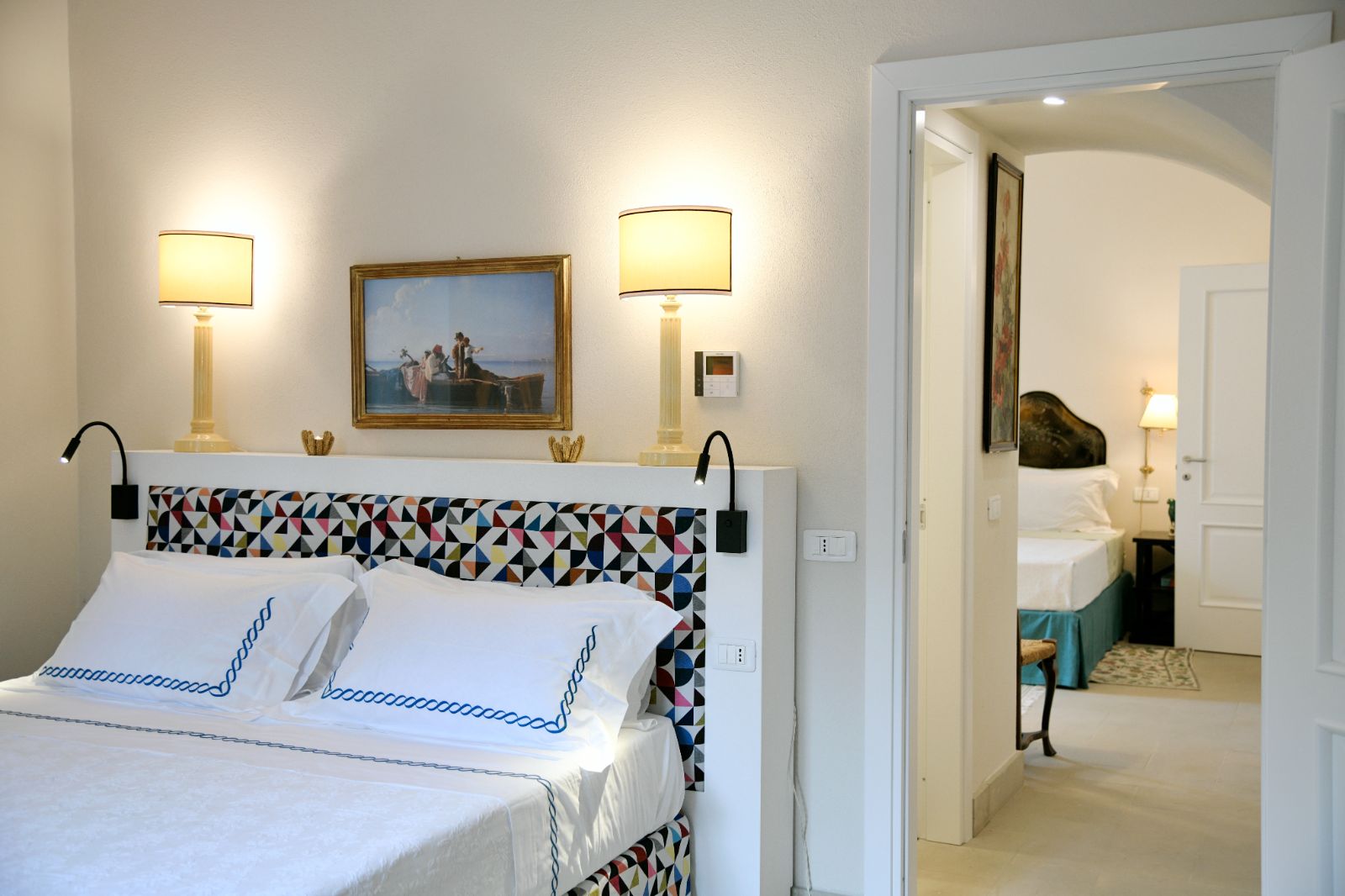 Bedrooms at La Gallina in Amalfi