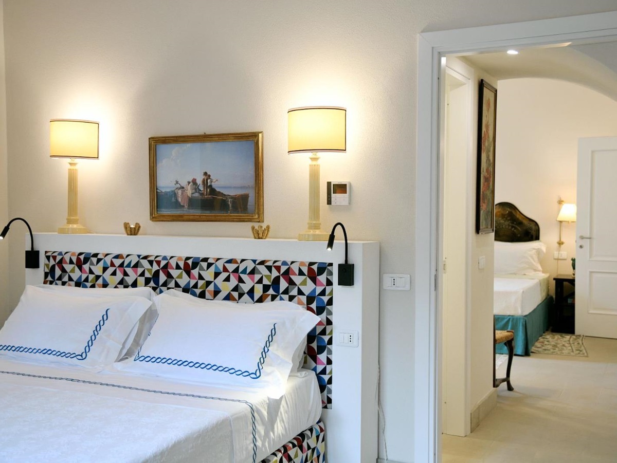Bedrooms at La Gallina in Amalfi