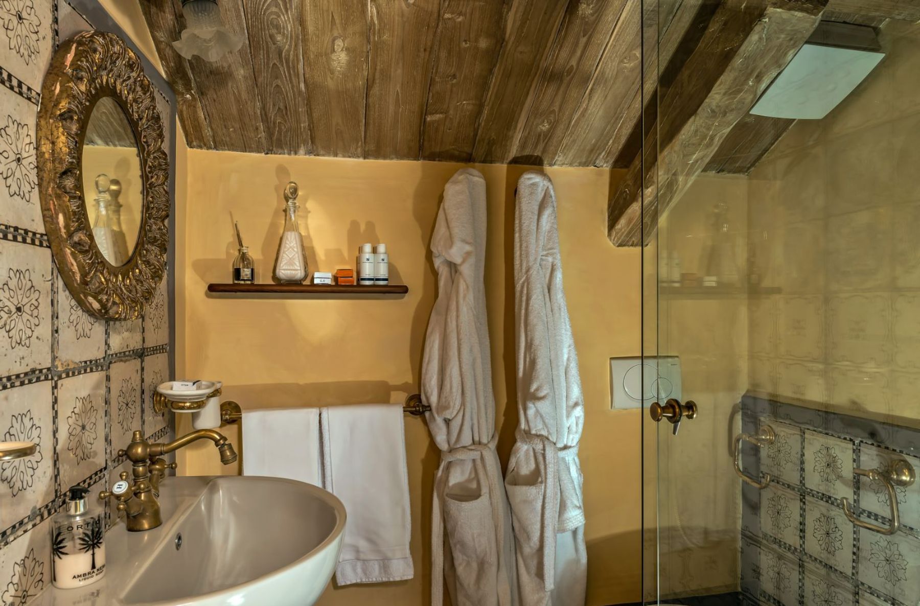 Bathroom Robes at Palazzo del Vescovo in Amalfi