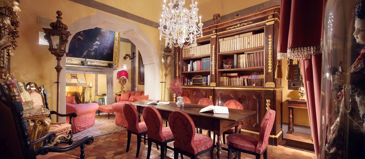 Dining table of Palazzo del Vescovo, Italy