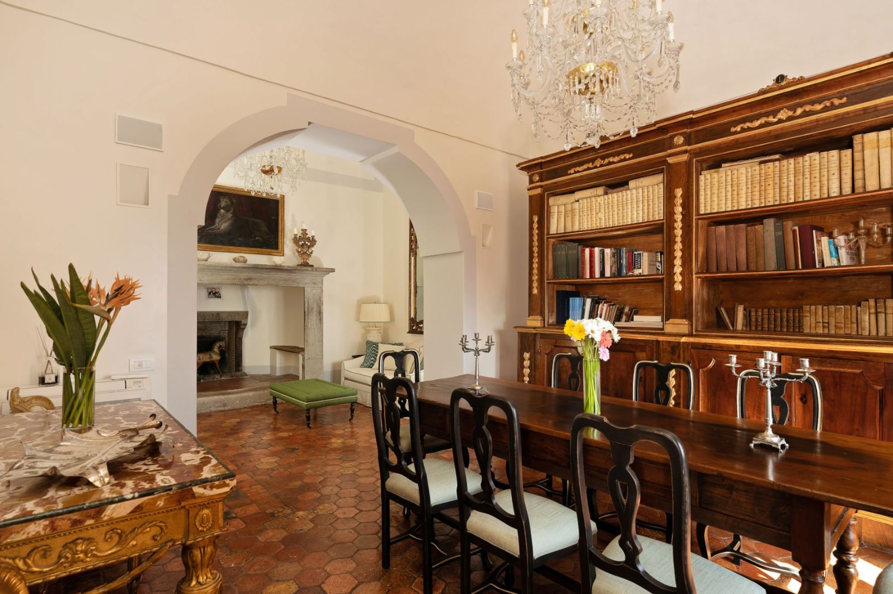 Dining Room at Palazzo del Vescovo in Amalfi