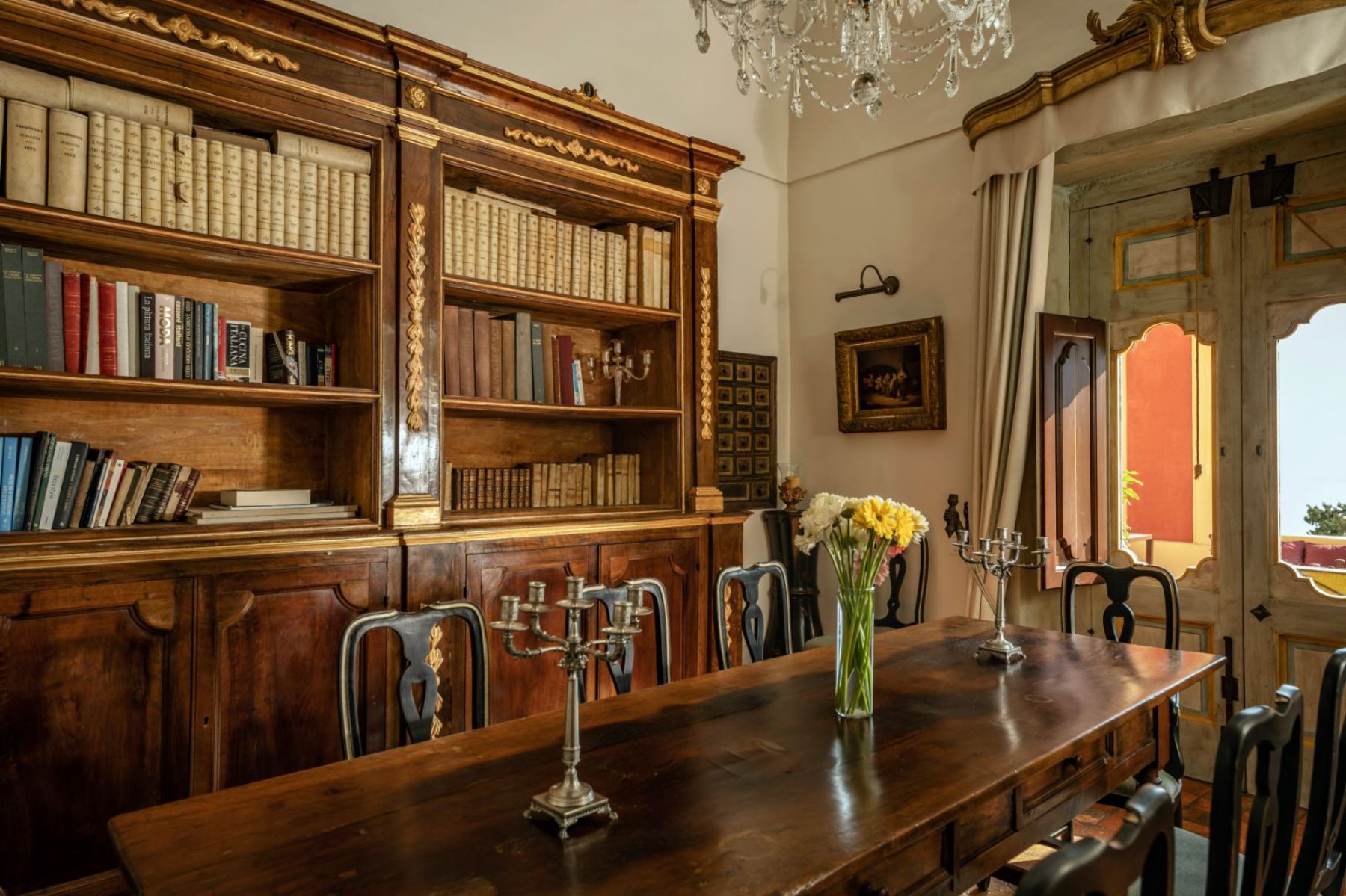 Dining Table at Palazzo del Vescovo in Amalfi