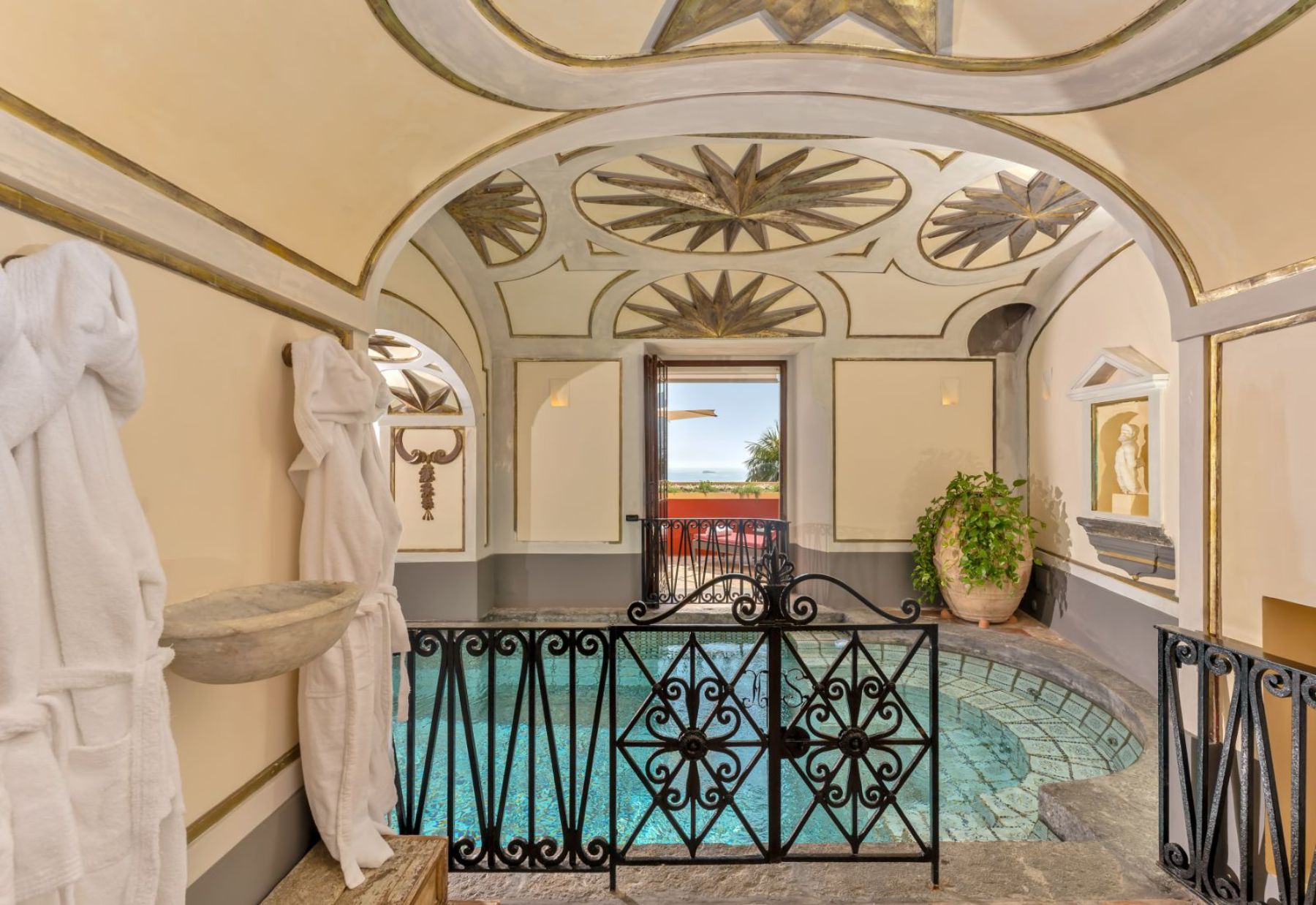 Pool Gate at Palazzo del Vescovo in Amalfi