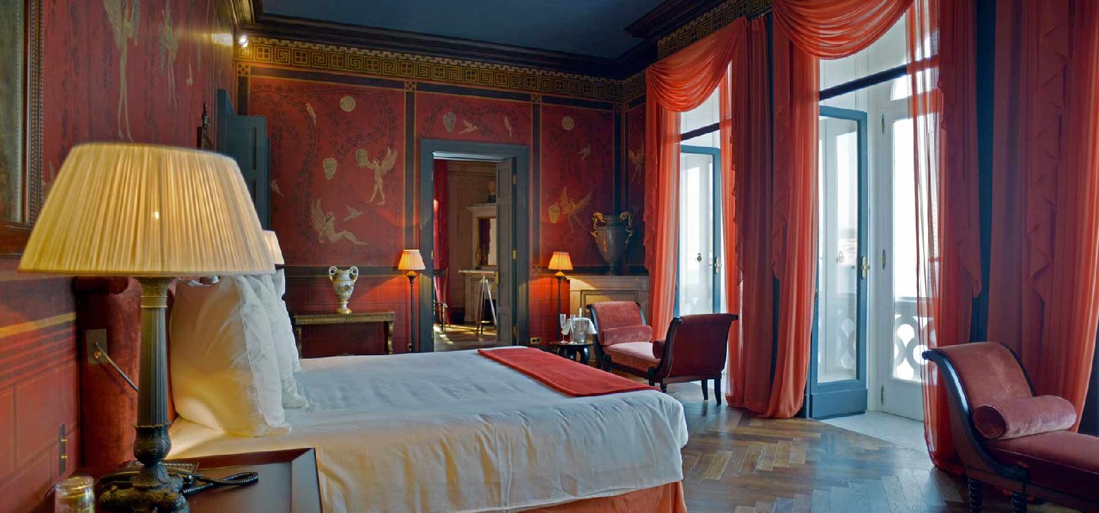 Grand bedroom at Villa Astor Amalfi Italy