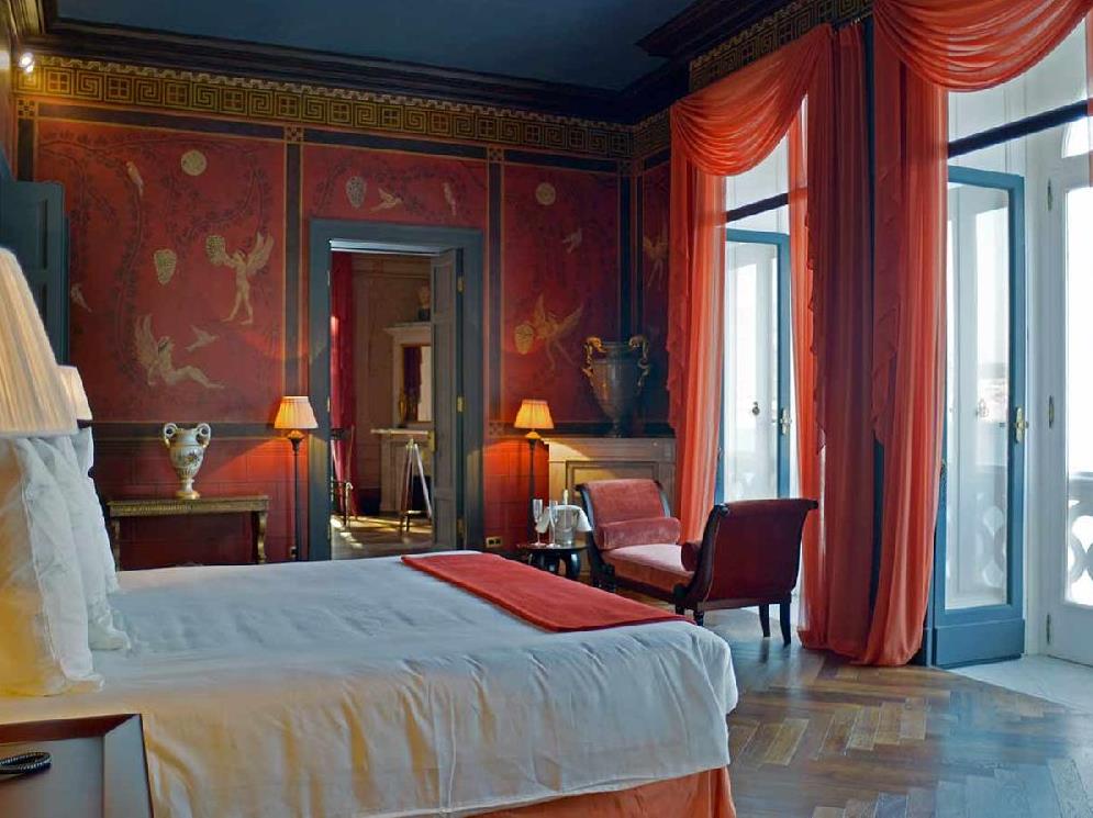 Grand bedroom at Villa Astor Amalfi Italy
