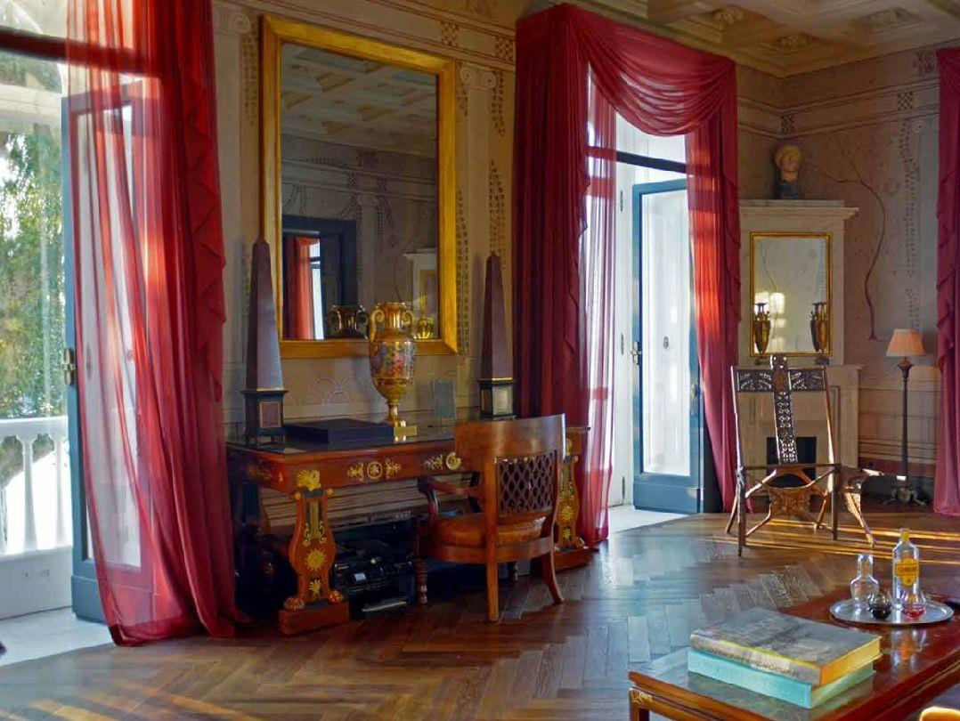 One of the spacious living rooms at Villa Astor Amalfi Italy