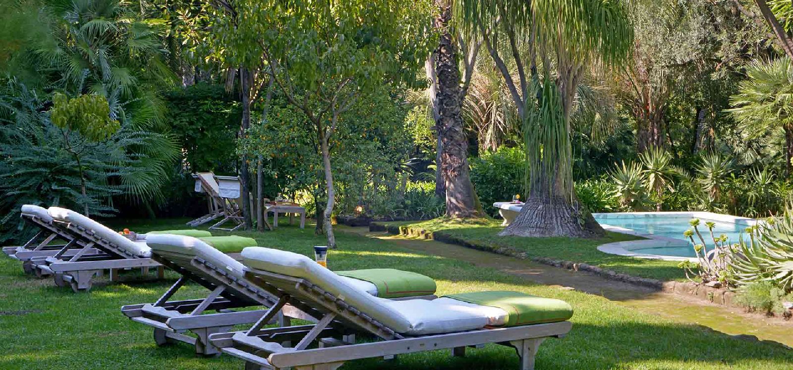 Swimming pool and gardens at Villa Astor Amalfi Italy