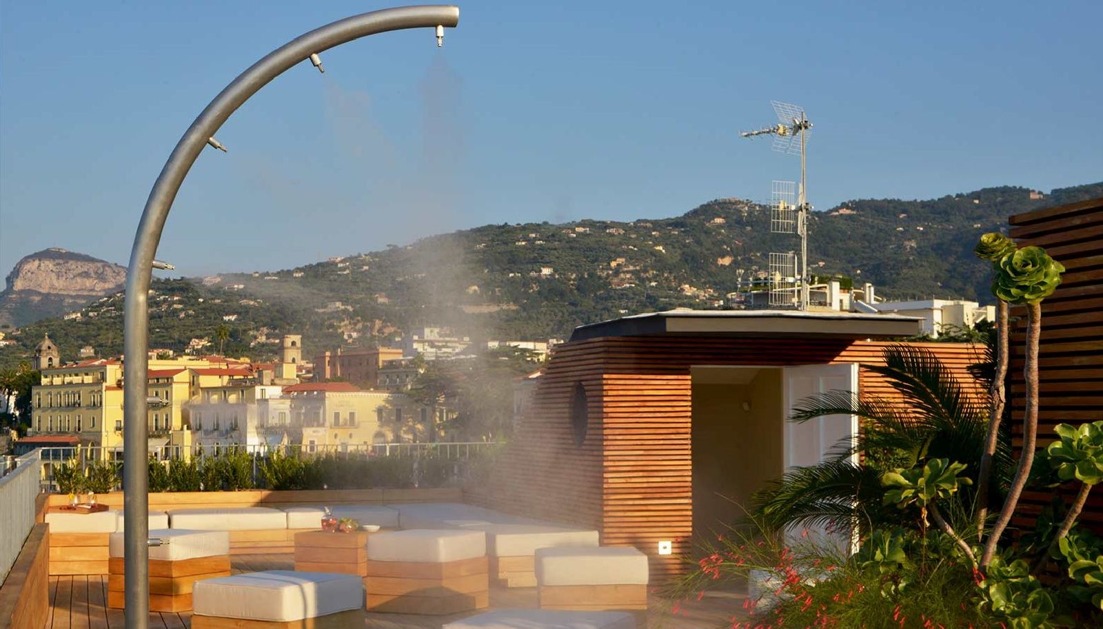 Rooftop terrace at Villa Astor Amalfi Italy