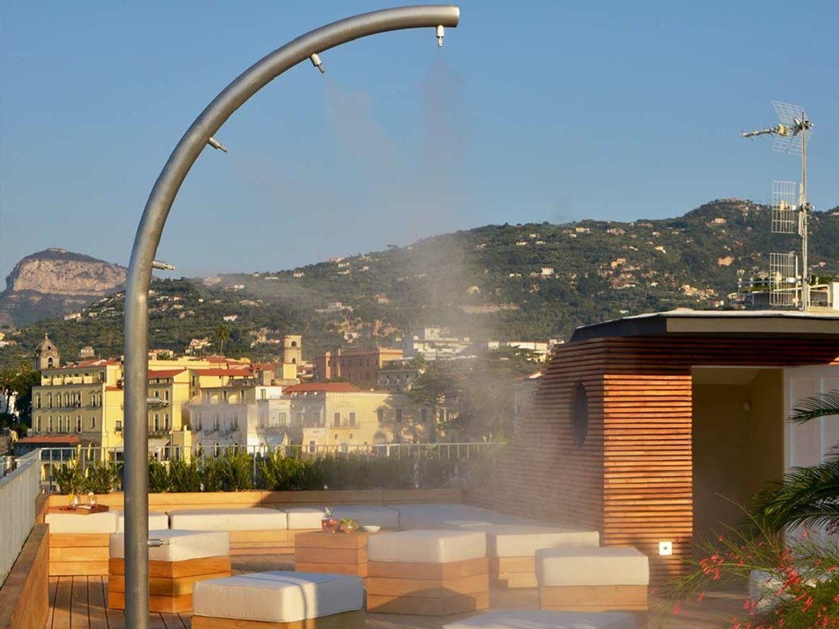 Rooftop terrace at Villa Astor Amalfi Italy