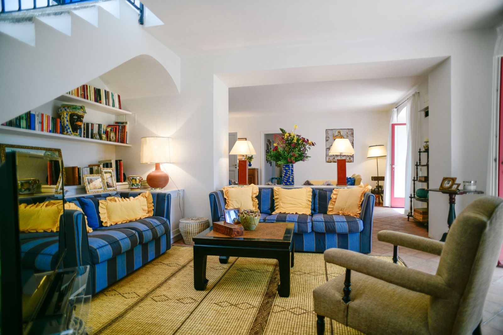 Living Room at Villa Il Campo in Amalfi
