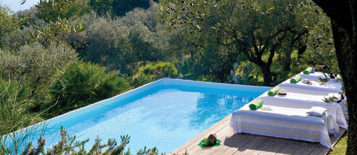Swimming pool at Villa Il Campo Amalfi Italy