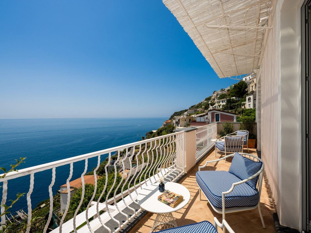 Balcony View at Villa Iris in Amalfi