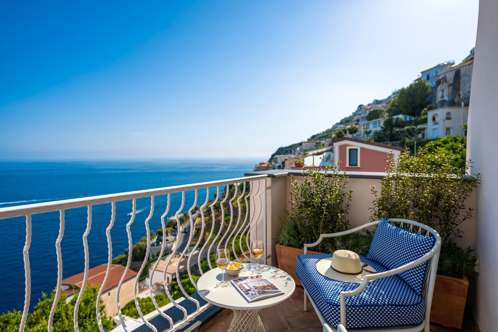 Balcony View at Villa Iris in Amalfi