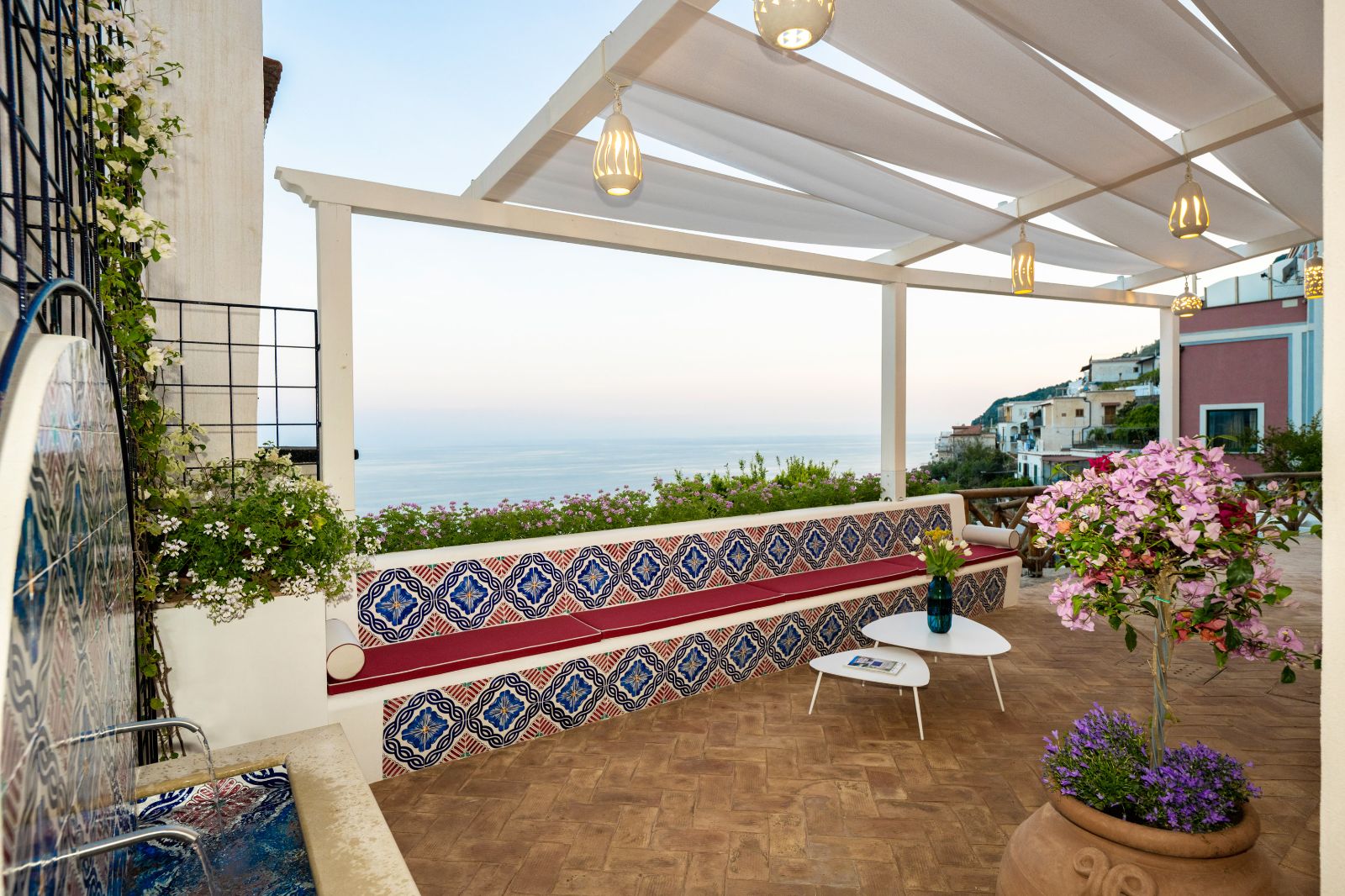 Terrace at Villa Iris in Amalfi