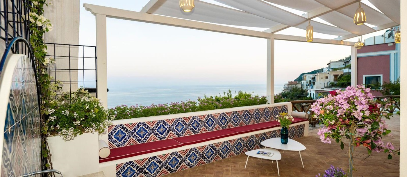 Terrace at Villa Iris in Amalfi